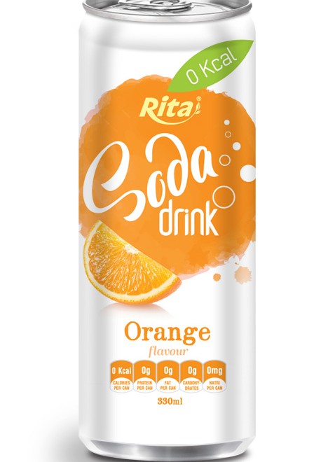 330ml Soda drink Orange Flavour 2